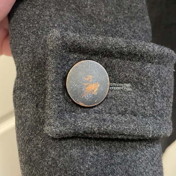 Aritzia Babaton - Wool Pea Coat Jacket - Dark Charcoal - medium - Picture 5 of 16